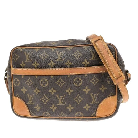 LOUIS VUITTON Trocadero 27 Shoulder Bag Monogram Leather Brown - Picture 1 of 16